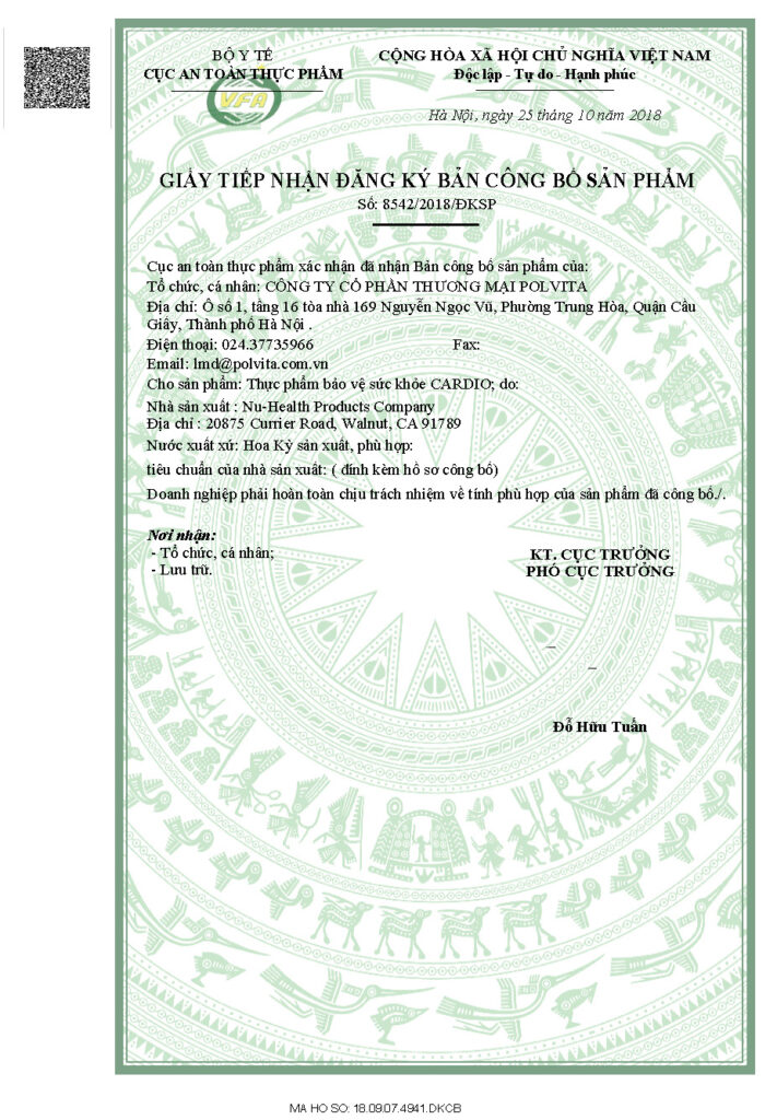Đăng ký sản phẩm Cardio