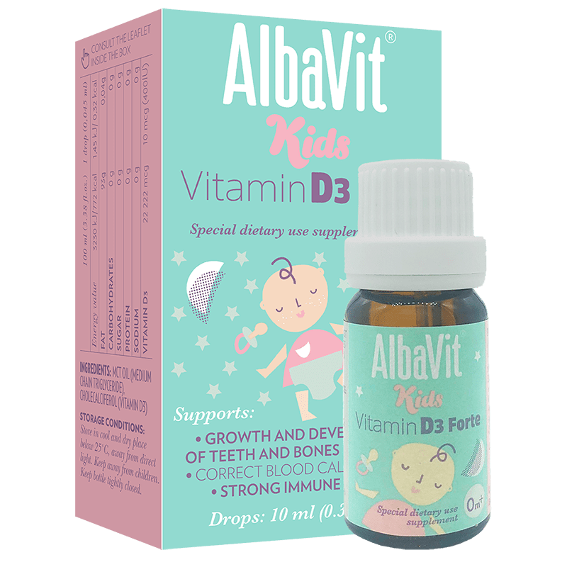 Nhỏ Giọt Albavit Kids Vitamin D3 Forte