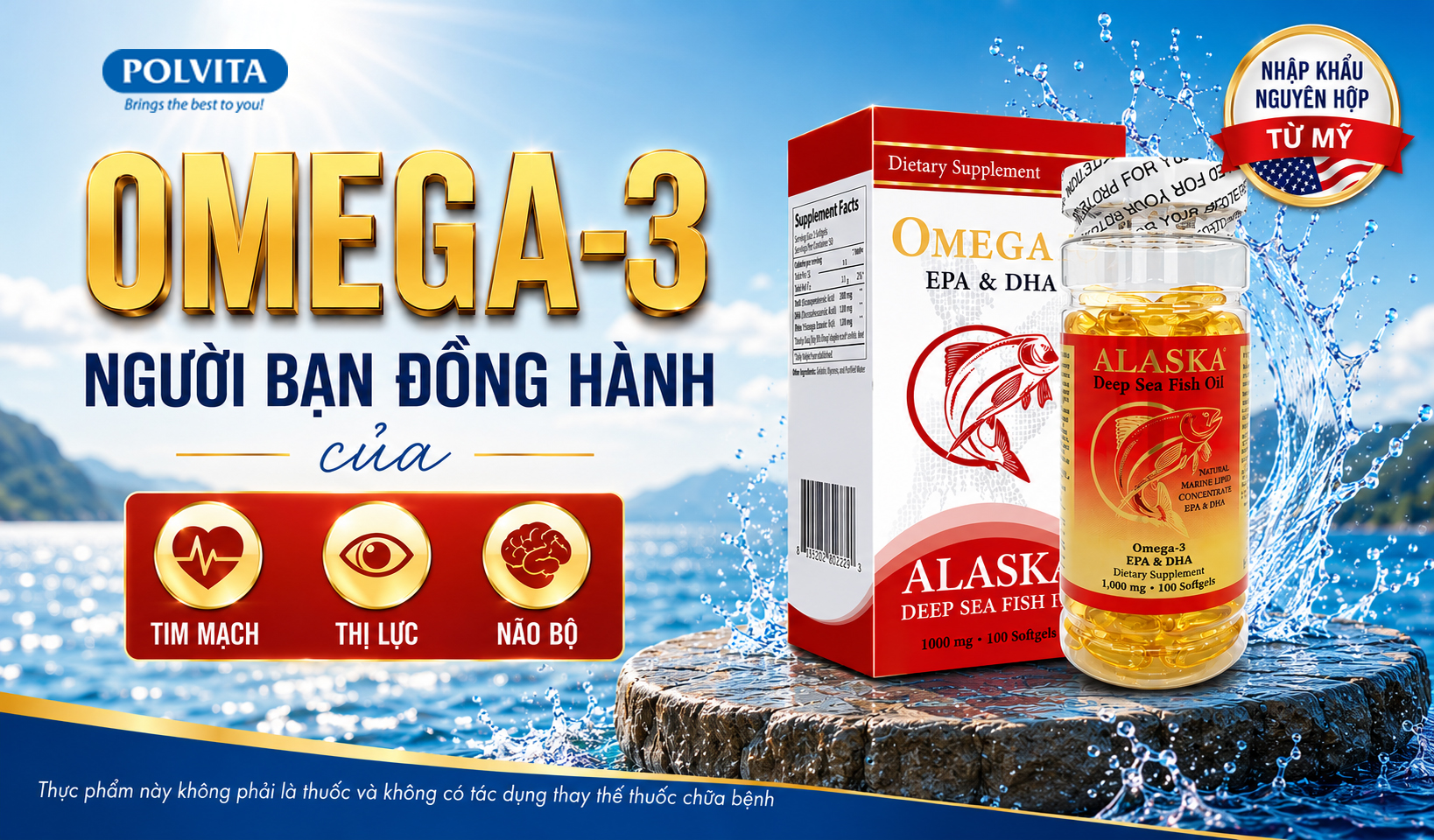 Omega-3 – Người bạn đồng hành của tim mạch, thị lực và não bộ